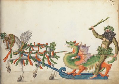 Optochtslee in parade, ca. 1640 door German School