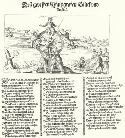 Pamflet dat de Winterkoning, Frederik I van Bohemen, bespot, 1621 door German School