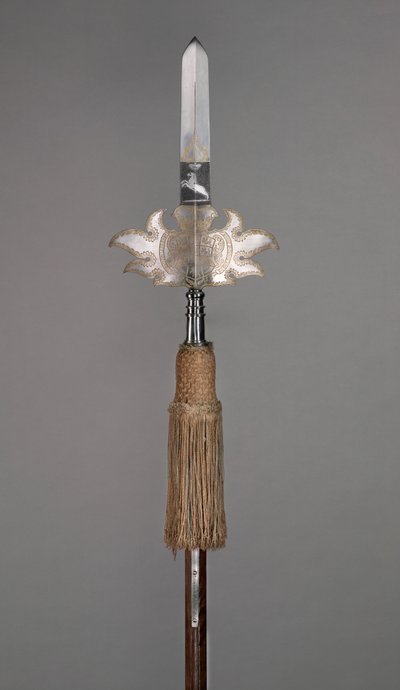 Parade partizaan (van de lijfwacht van August Wilhelm, hertog van Brunswijk-Wolfenbüttel [1662-1731]) door German School