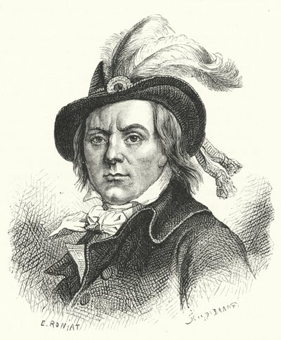Paul Barras, Franse politicus van de Revolutie (gravure) door German School