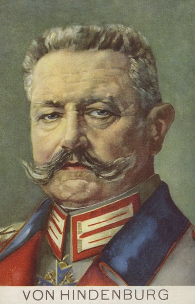 Paul von Hindenburg, Duitse veldmaarschalk en politicus door German School