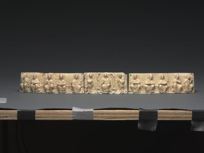 Plaquette van een Draagbaar Altaar: Christus en de Apostelen, Beneden-Rijnvallei, 1050-1100 door German School