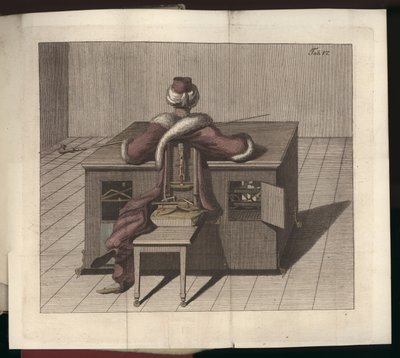 Pl. VI uit Uber den Schachspieler des Herrn von Kempelen und dessen Nachbildung, Leipzig und Dresden: Joh. Gottl. Breitkopf, 1789 door German School