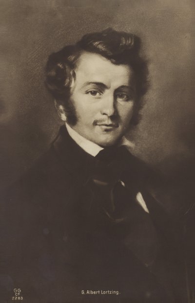 Portret van Albert Lortzing door German School