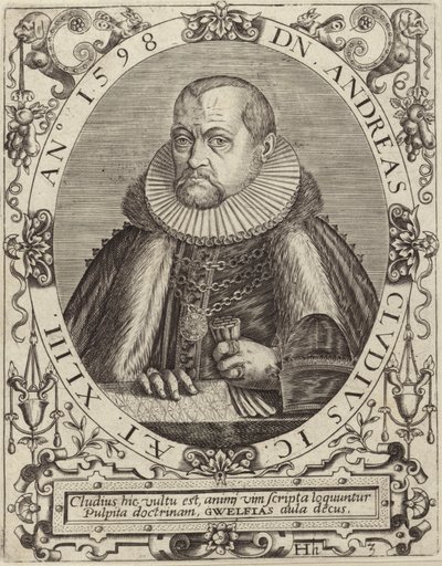 Portret van Andreas Cludius door German School