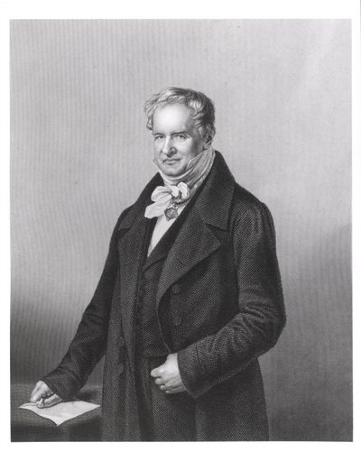 Portret van Baron Alexander von Humboldt (1769-1859) door German School
