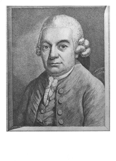Portret van Carl Philipp Emanuel Bach (1714-88) door German School