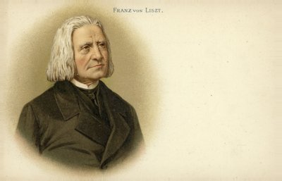 Portret van Franz Liszt door German School