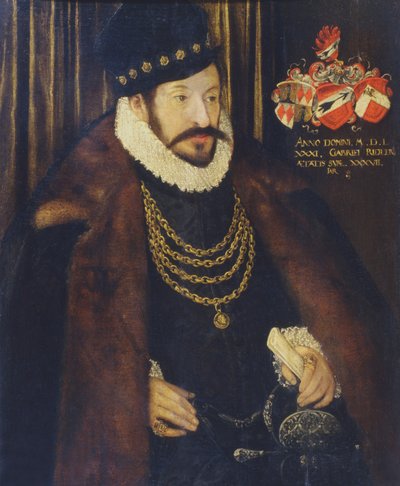 Portret van Gabriel Ridler, 1581 door German School