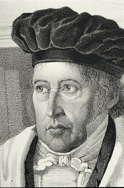 Portret van Georg Wilhelm Friedrich Hegel (1770-1831) door German School