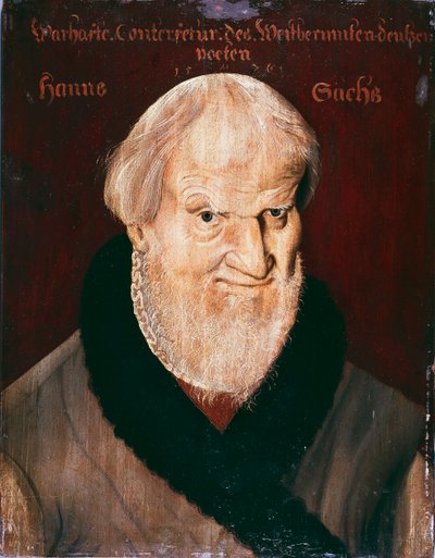 Portret van Hans Sachs door German School