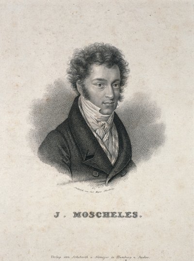 Portret van Ignaz Moscheles (1794-1870) door German School