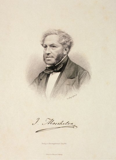 Portret van Ignaz Moscheles (1794-1870) door German School