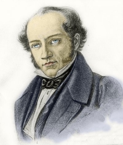 Portret van Jacob Grimm, 1837 door German School