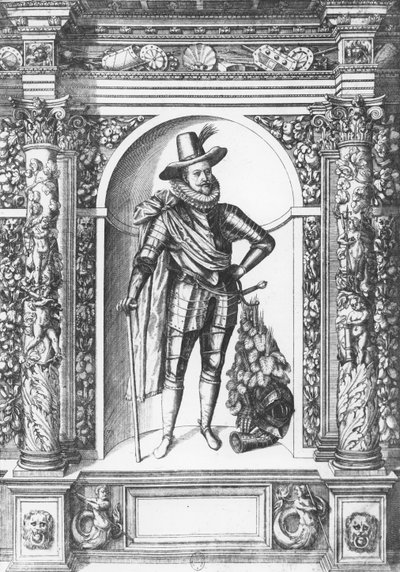 Portret van Matthias I van Habsburg, Heilige Roomse Keizer door German School