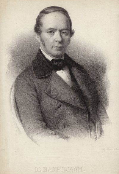 Portret van Moritz Hauptmann door German School