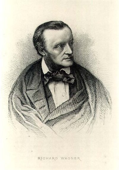 Portret van Richard Wagner, Duitse componist door German School
