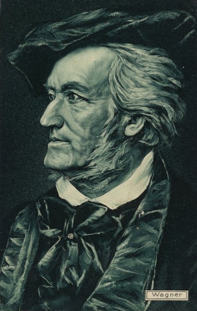 Portret van Richard Wagner door German School