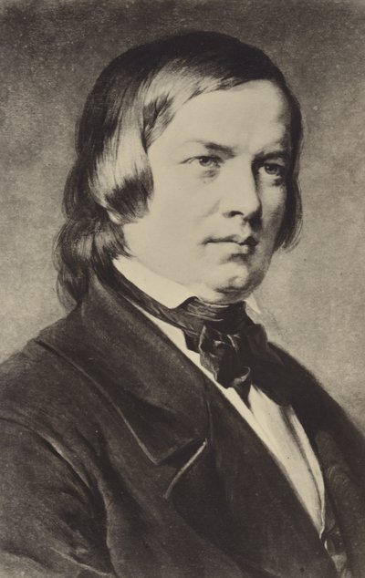 Portret van Robert Schumann door German School