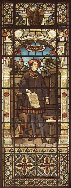 Portret van William Caxton door German School