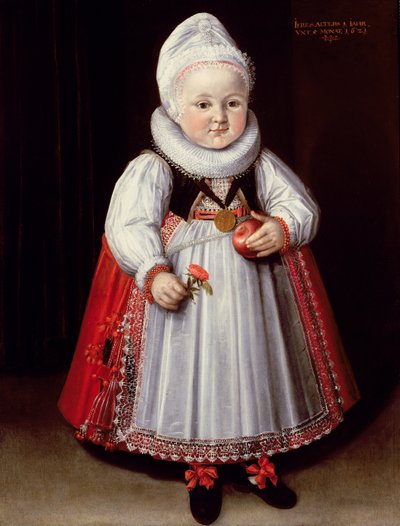 Portret van een kind door German School