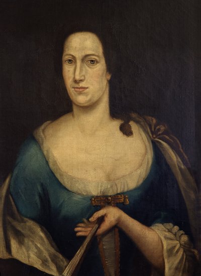 Portret van een Dame door German School