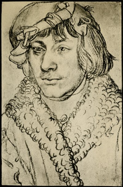 Portret van een man door German School