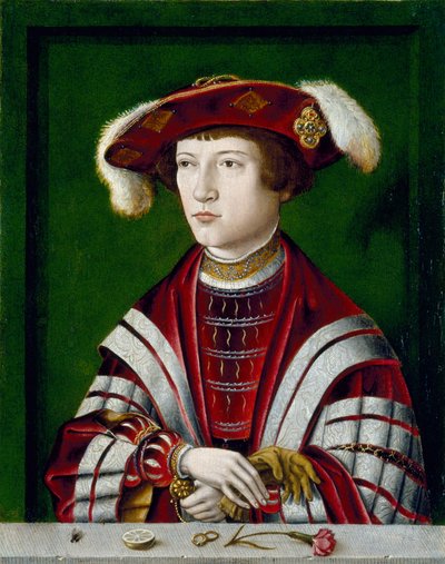 Portret van een Edelman door German School