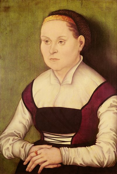 Portret van een Vrouw door German School