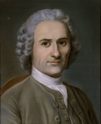 Portret van een man met een gepoederde pruik door German School
