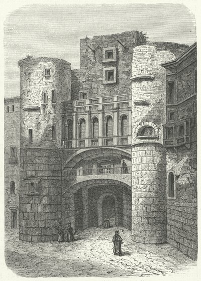 Praetoria-poort en Placa Nova, Barcelona door German School