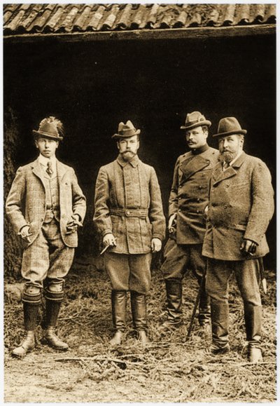 Prins Alfred, Tsaar Nicolaas II en Ernst Ludwig door German School