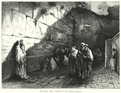 Ruïnes van de Tempel van Jeruzalem door German School
