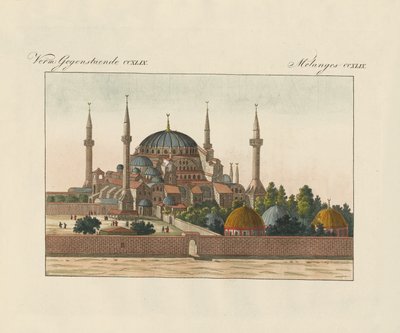 Hagia Sophia in Constantinopel door German School
