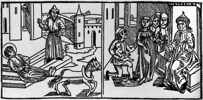 Sint Saturninus was de stichter van het christendom in Toulouse in het midden van de 3e eeuw. In die tijd werden de christenen vervolgd: Sint Saturninus was een van de slachtoffers van de heidenen. Zijn lichaam, vastgebonden aan de staart van een stier, we door German School
