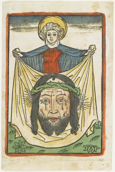 Sint Veronica met de zweetdoek, c.1475 door German School