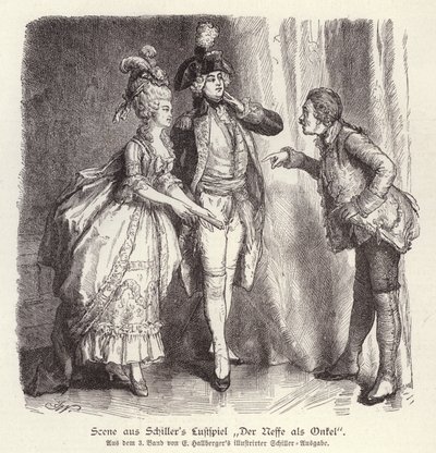 Scène uit Friedrich Schiller