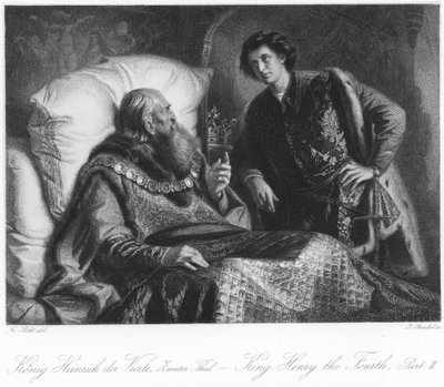 Scène uit Hendrik IV Deel II door German School