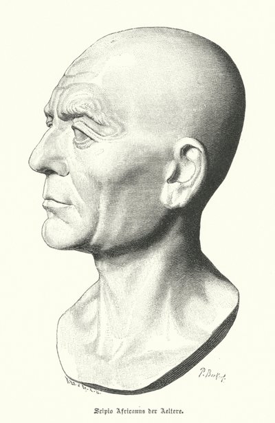 Scipio Africanus de Oudere, Romeinse generaal van de Punische Oorlogen door German School