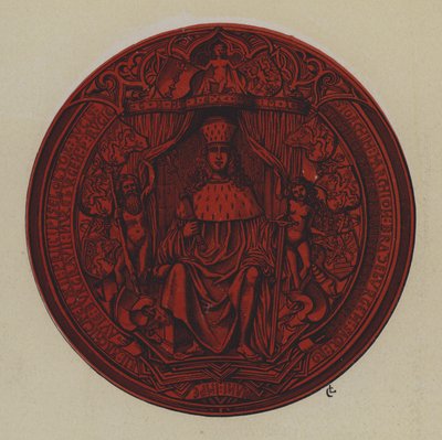 Zegel van Joachim I en Joachim II, keurvorsten van Brandenburg door German School