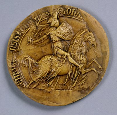 Zegel van Jan I (1296-1346) van Luxemburg, Koning van Bohemen door German School