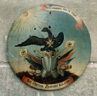 Schild van een Pruisische officier, 1764 door German School