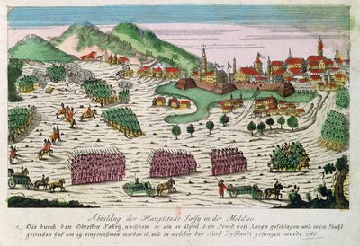 Belegering en inname van Jassy in 1788 door het Russische leger door German School