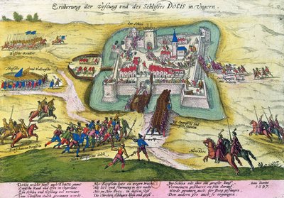 Belegering van het kasteel van Tata in 1597 door German School