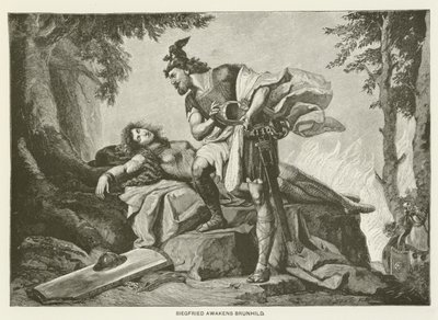 Siegfried wekt Brunhild door German School