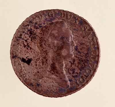 Zilveren munt (thaler) uit Saksen: regering van Frederik Augustus I van Saksen door German School