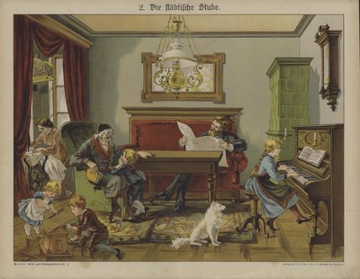 Zitkamer in de stad door German School