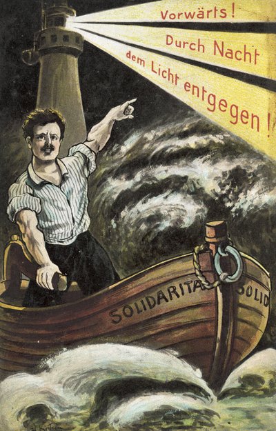 Socialistische propagandakaart door German School