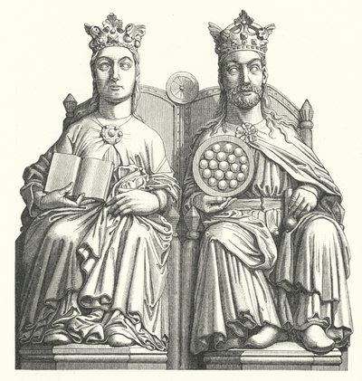 Beelden in de kathedraal van Maagdenburg genaamd 