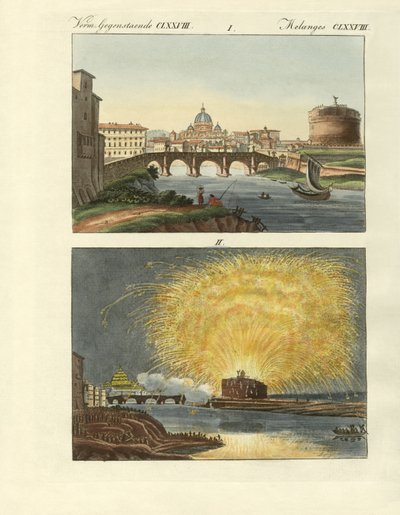 Vreemde gebouwen in Rome door German School